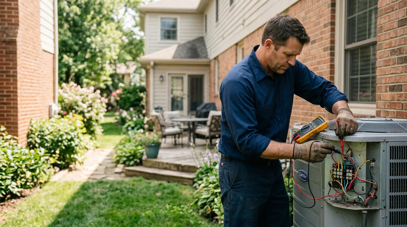 HVAC technician working near Dewitt, MI